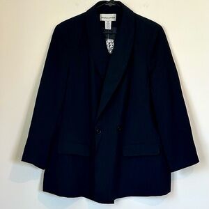Jessica London Double Breasted Black Blazer - Size: 18WP